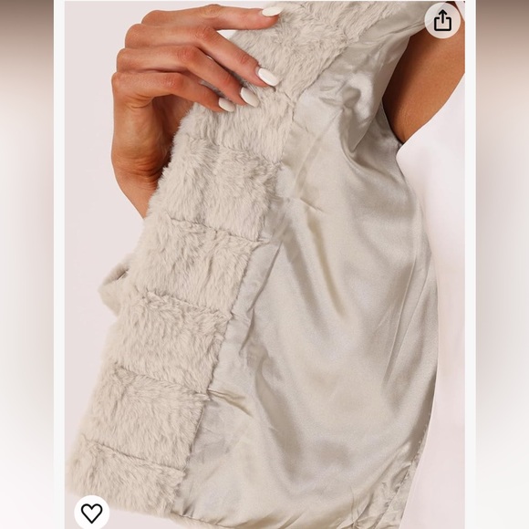 Allegra K Faux Fur Fluffy Coat Collar Warm Winter Outwear Cropped Jacket - Picture 3 of 9